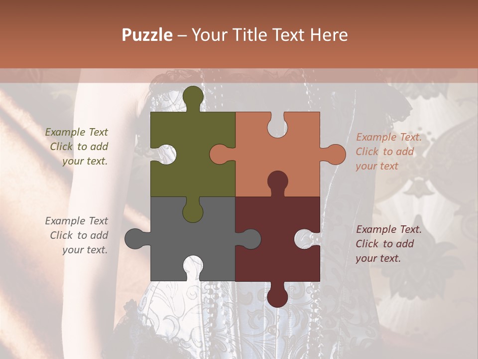 Pin Up Hairstyle Sensual PowerPoint Template