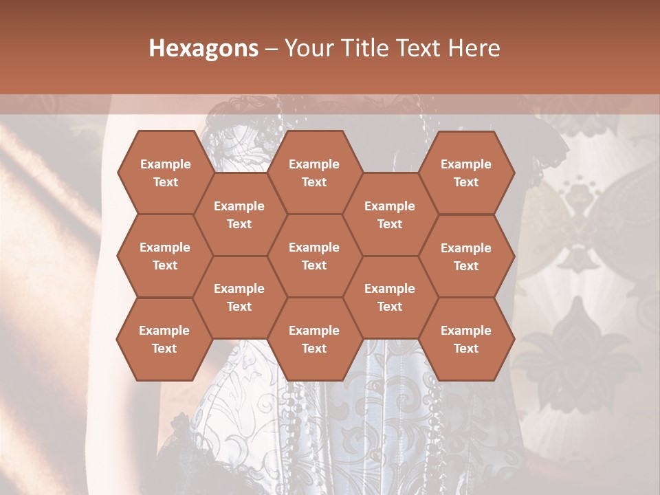 Pin Up Hairstyle Sensual PowerPoint Template