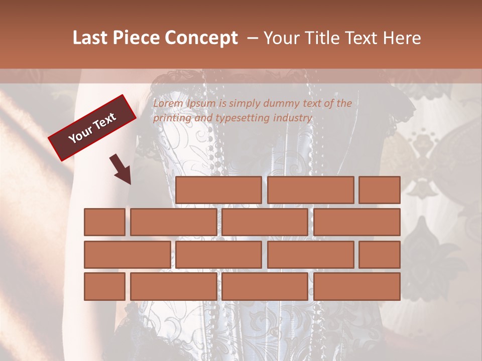 Pin Up Hairstyle Sensual PowerPoint Template