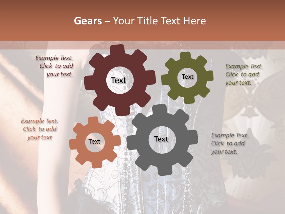 Pin Up Hairstyle Sensual PowerPoint Template