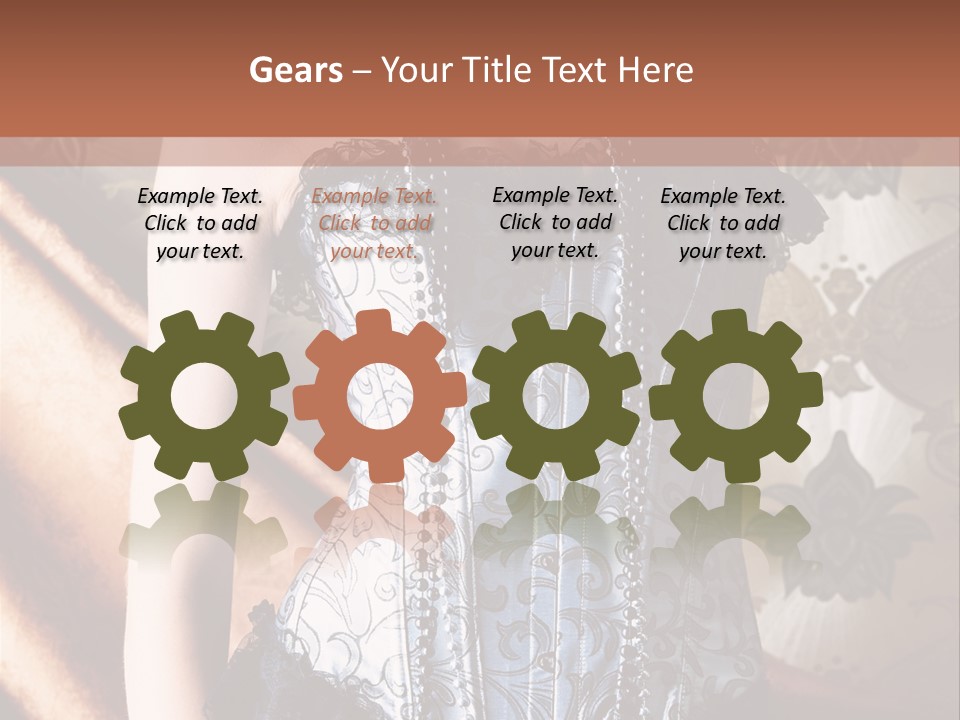 Pin Up Hairstyle Sensual PowerPoint Template