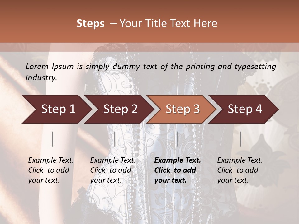 Pin Up Hairstyle Sensual PowerPoint Template
