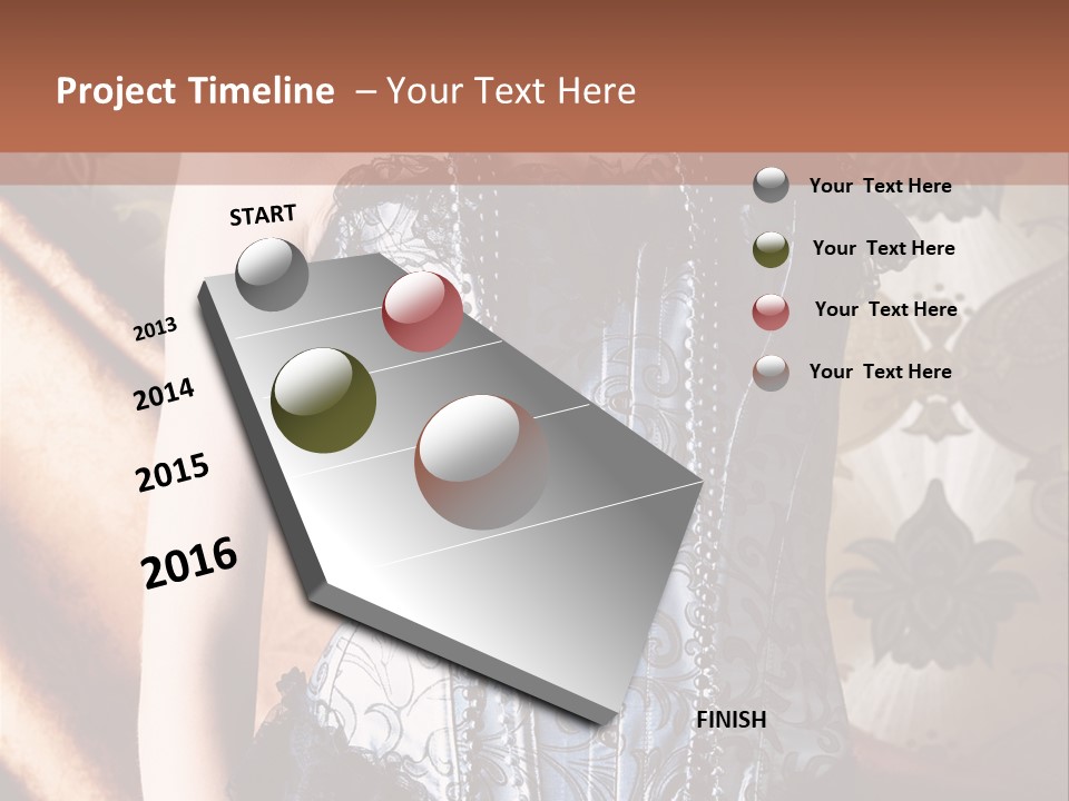 Pin Up Hairstyle Sensual PowerPoint Template