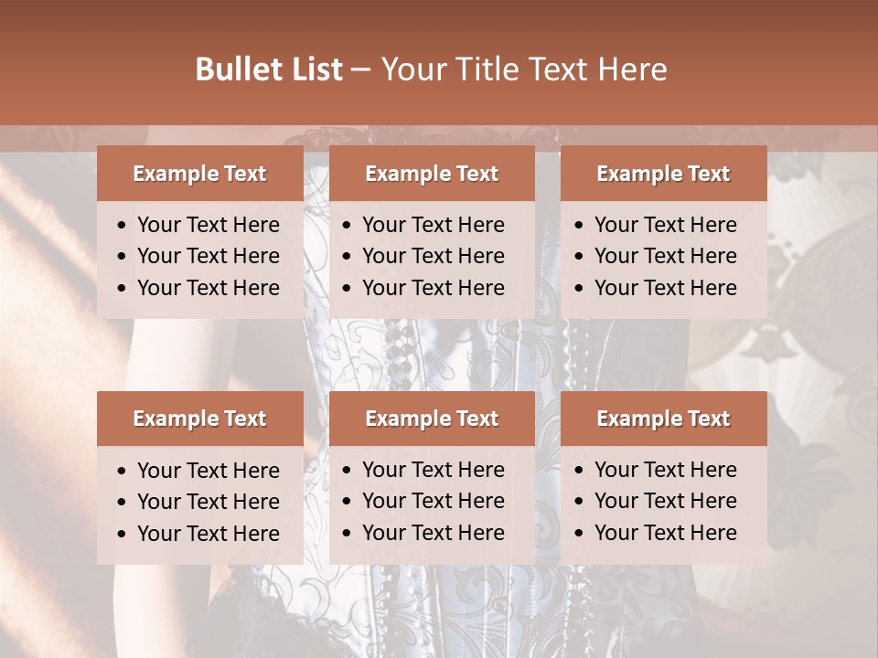 Pin Up Hairstyle Sensual PowerPoint Template