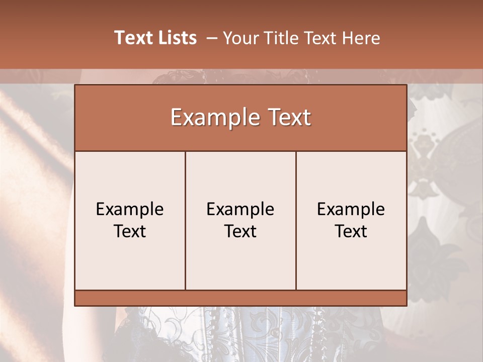 Pin Up Hairstyle Sensual PowerPoint Template