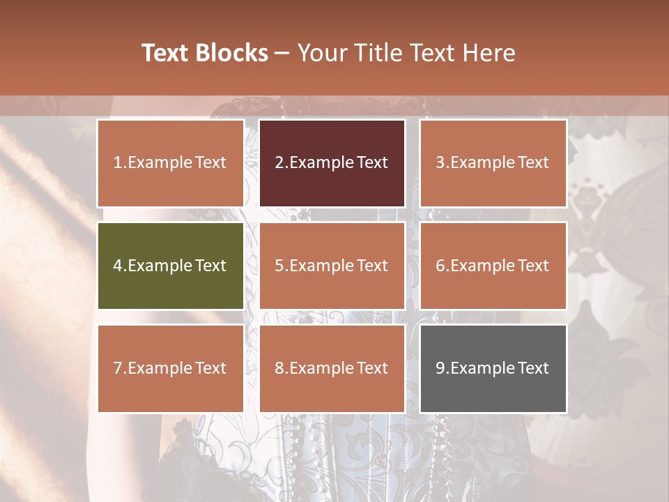 Pin Up Hairstyle Sensual PowerPoint Template