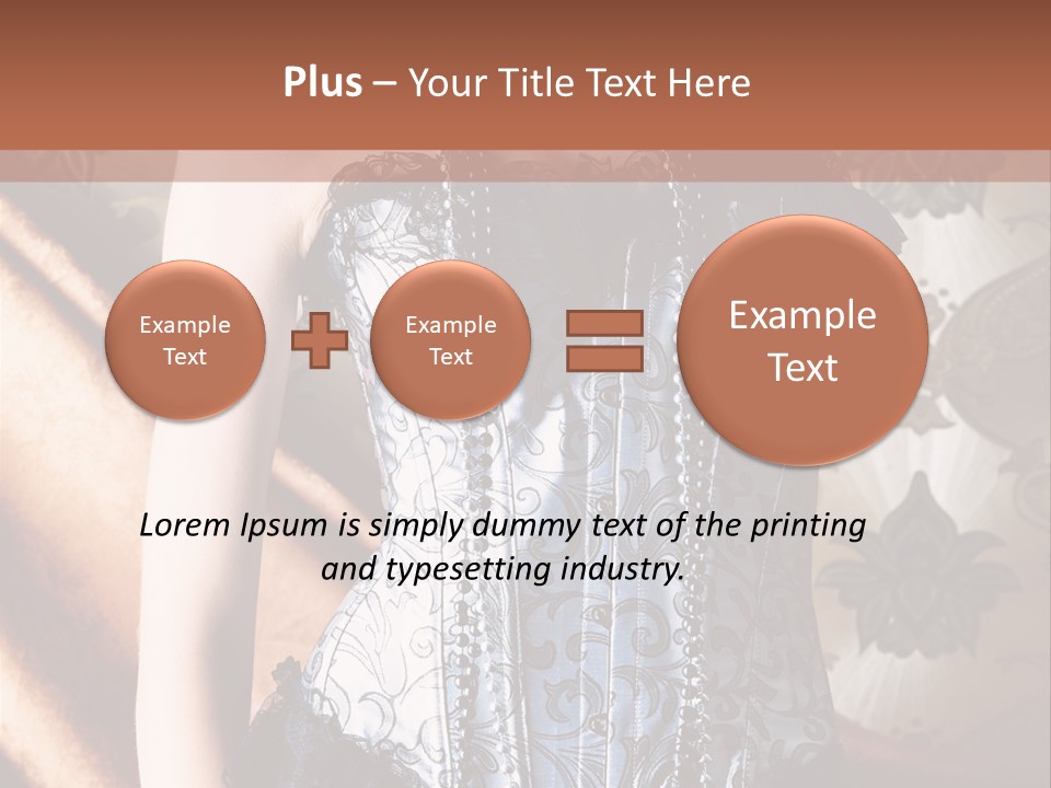 Pin Up Hairstyle Sensual PowerPoint Template