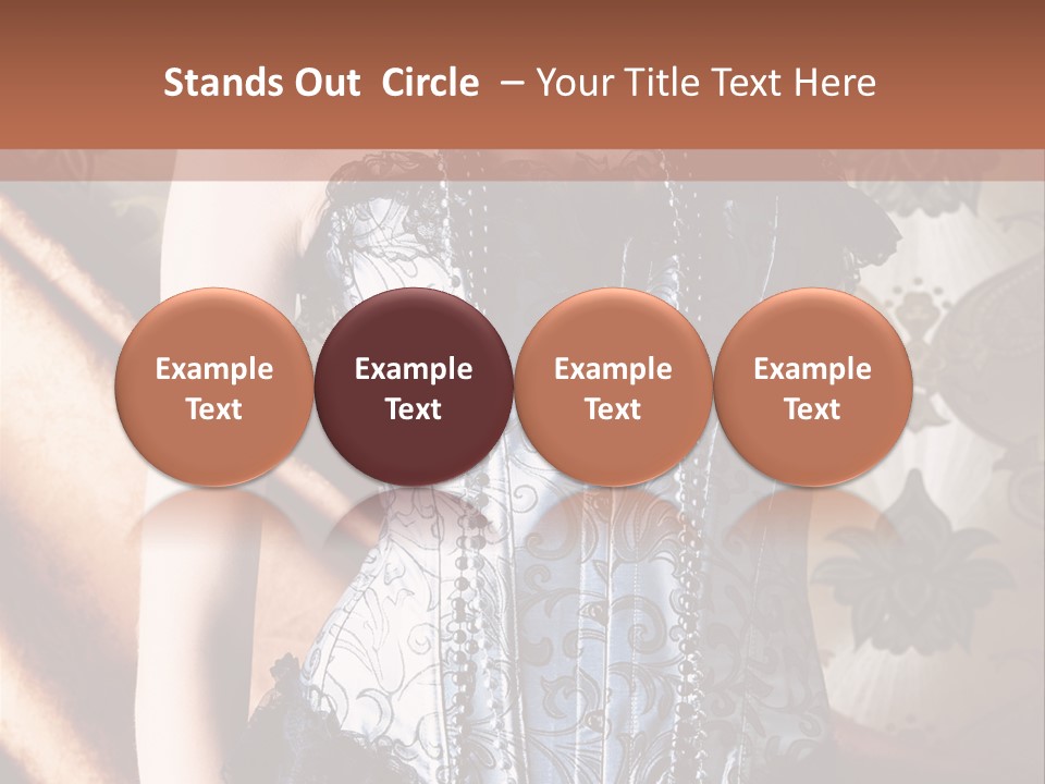 Pin Up Hairstyle Sensual PowerPoint Template