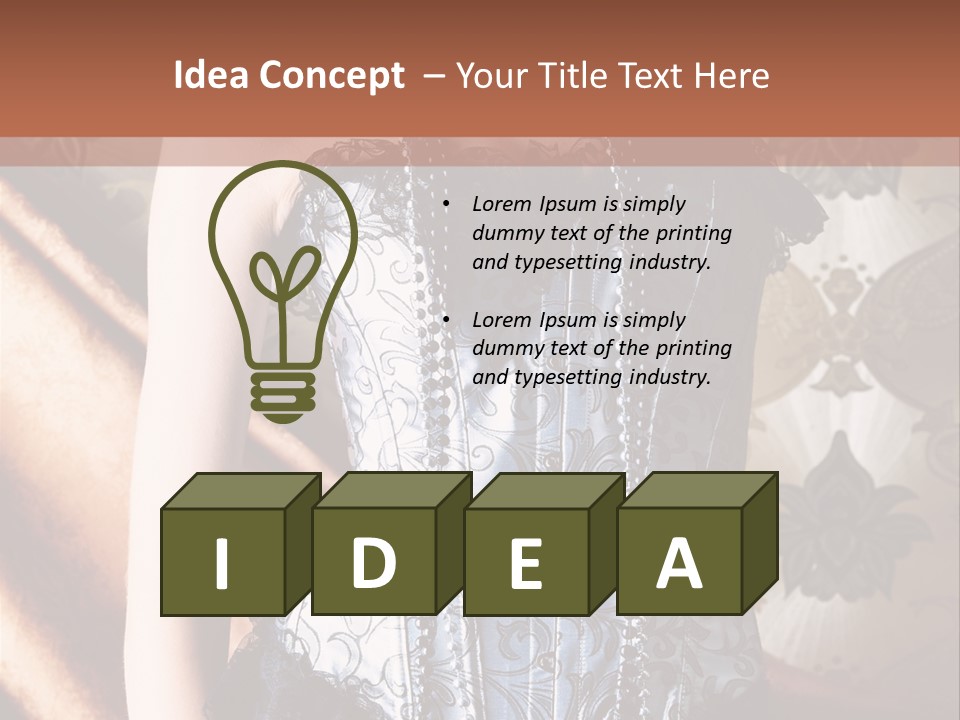 Pin Up Hairstyle Sensual PowerPoint Template