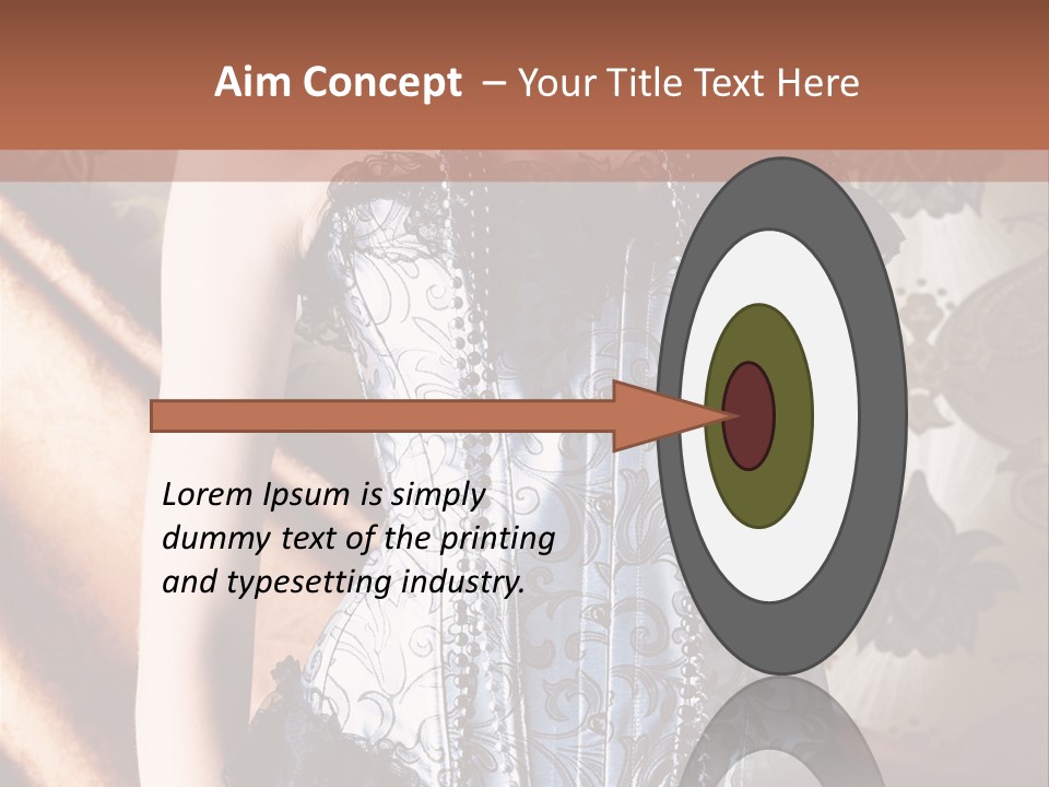 Pin Up Hairstyle Sensual PowerPoint Template