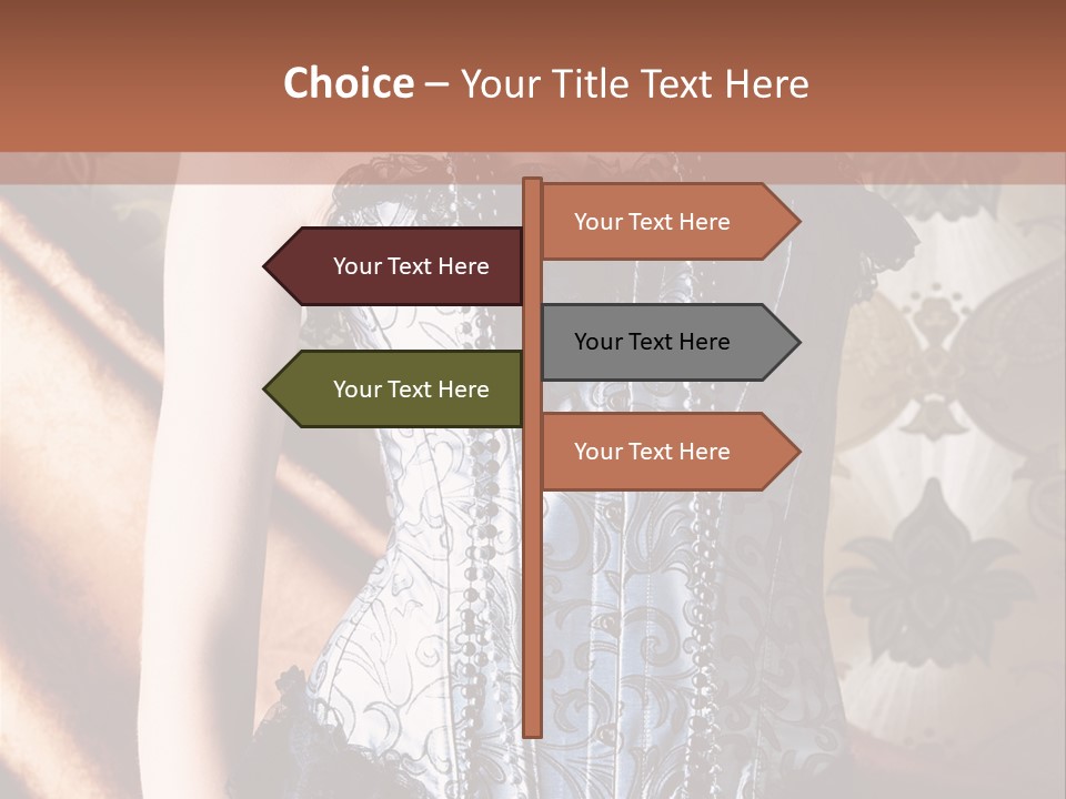 Pin Up Hairstyle Sensual PowerPoint Template