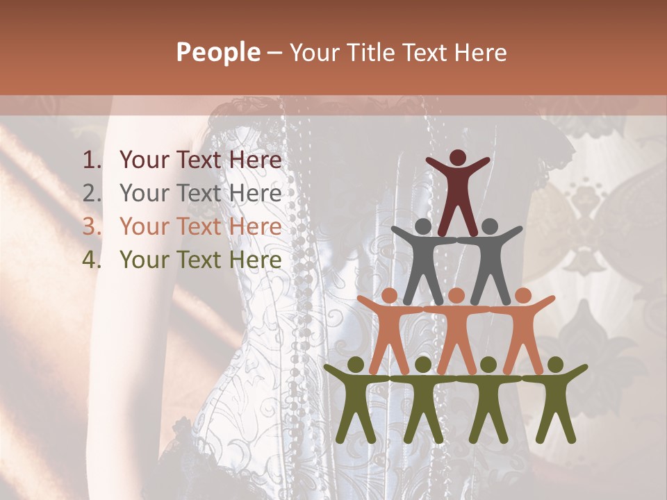 Pin Up Hairstyle Sensual PowerPoint Template