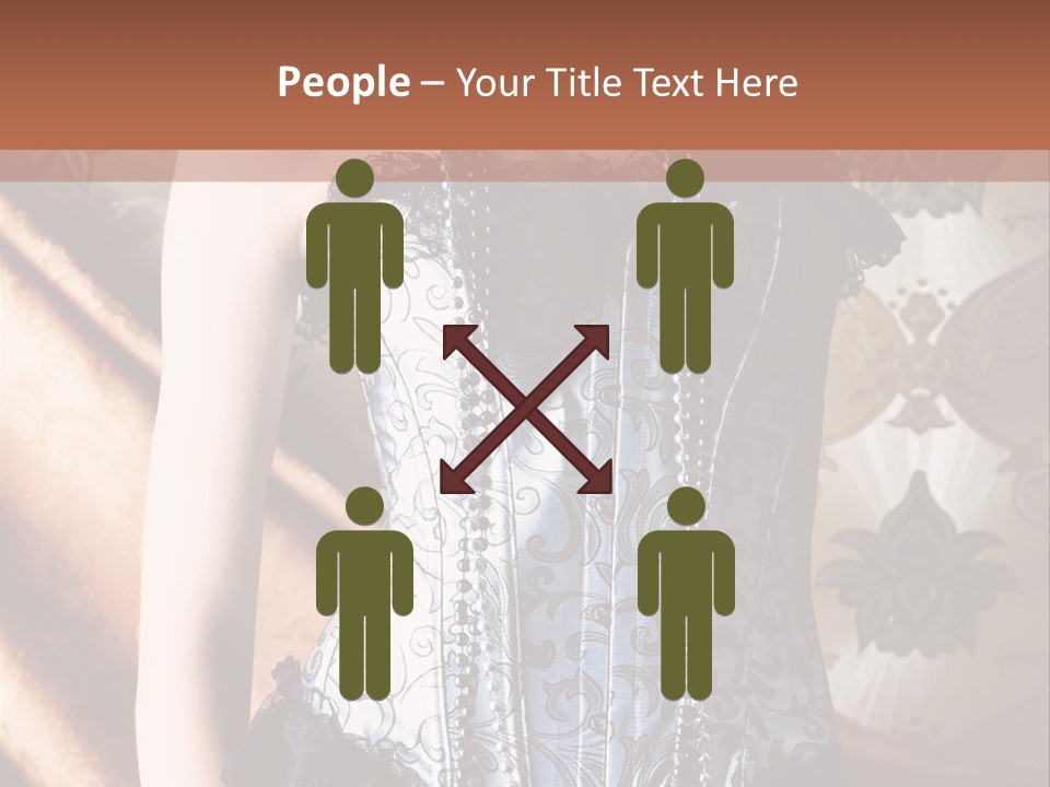 Pin Up Hairstyle Sensual PowerPoint Template