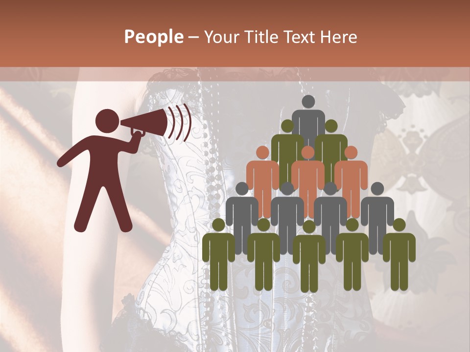 Pin Up Hairstyle Sensual PowerPoint Template