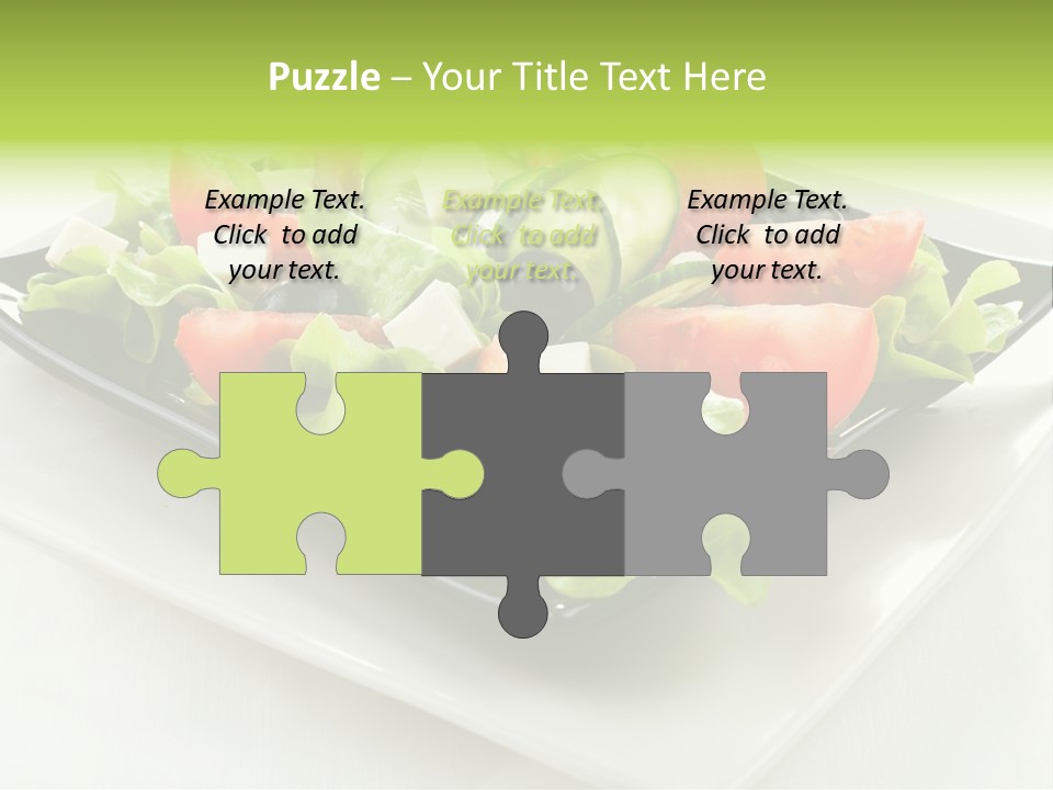 Salad Cheese Vitamin PowerPoint Template