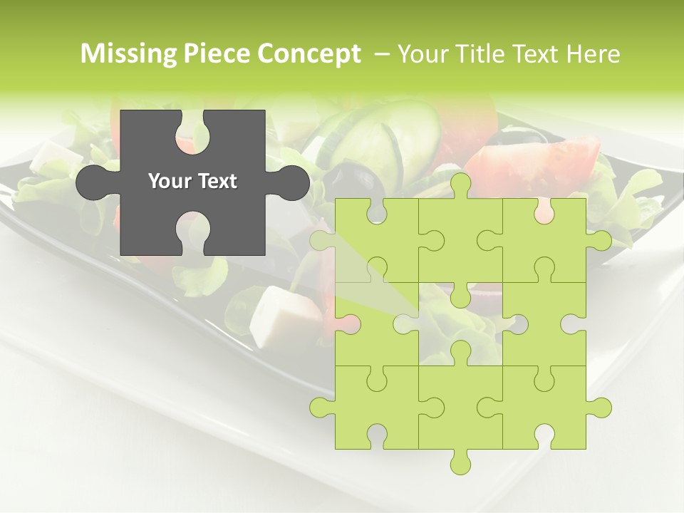 Salad Cheese Vitamin PowerPoint Template