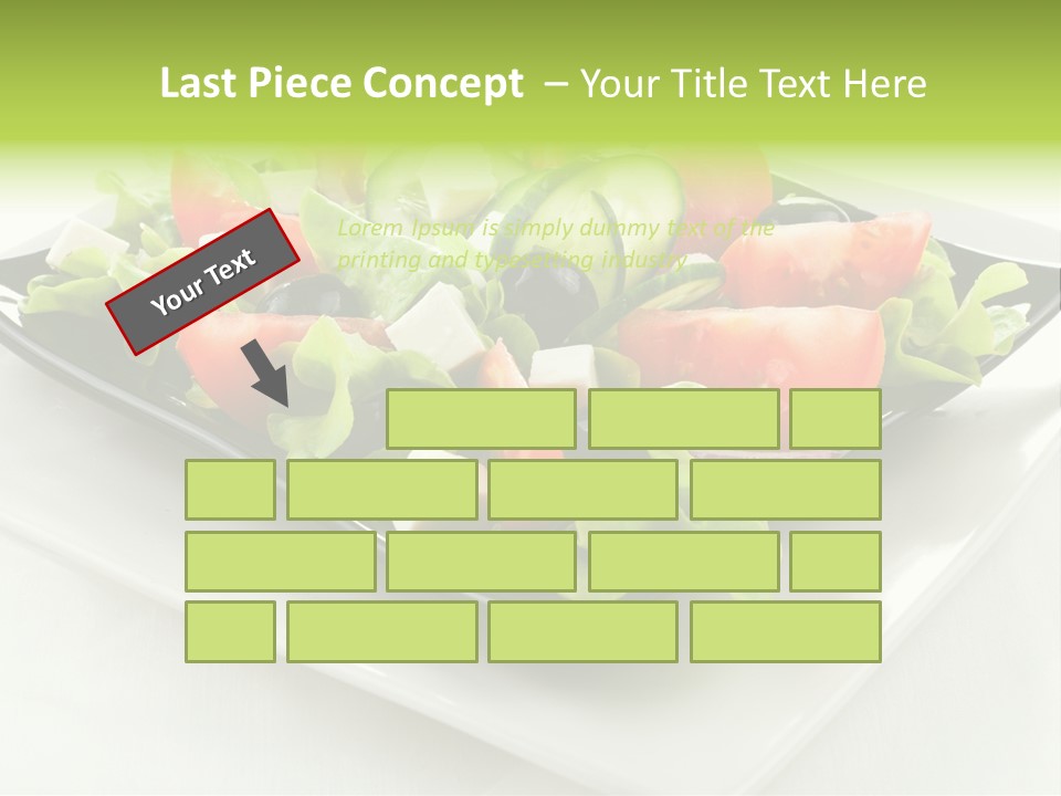 Salad Cheese Vitamin PowerPoint Template