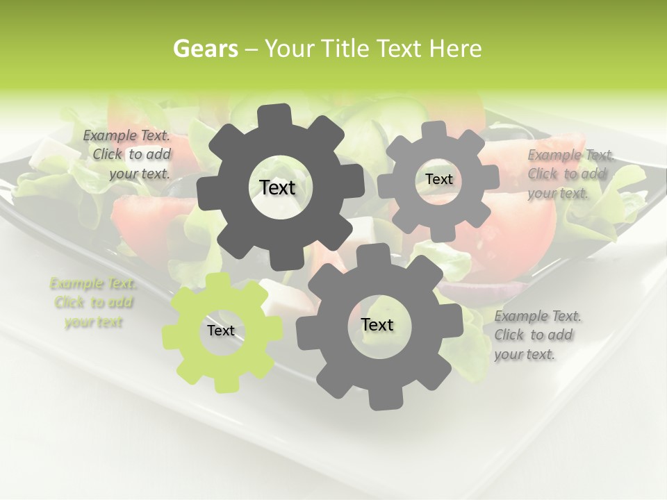 Salad Cheese Vitamin PowerPoint Template