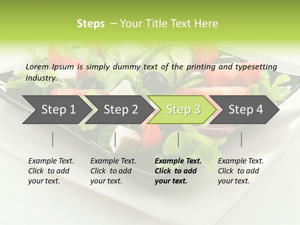 Salad Cheese Vitamin PowerPoint Template