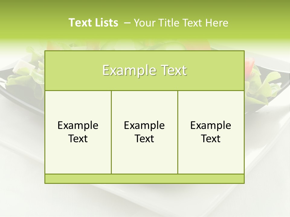 Salad Cheese Vitamin PowerPoint Template