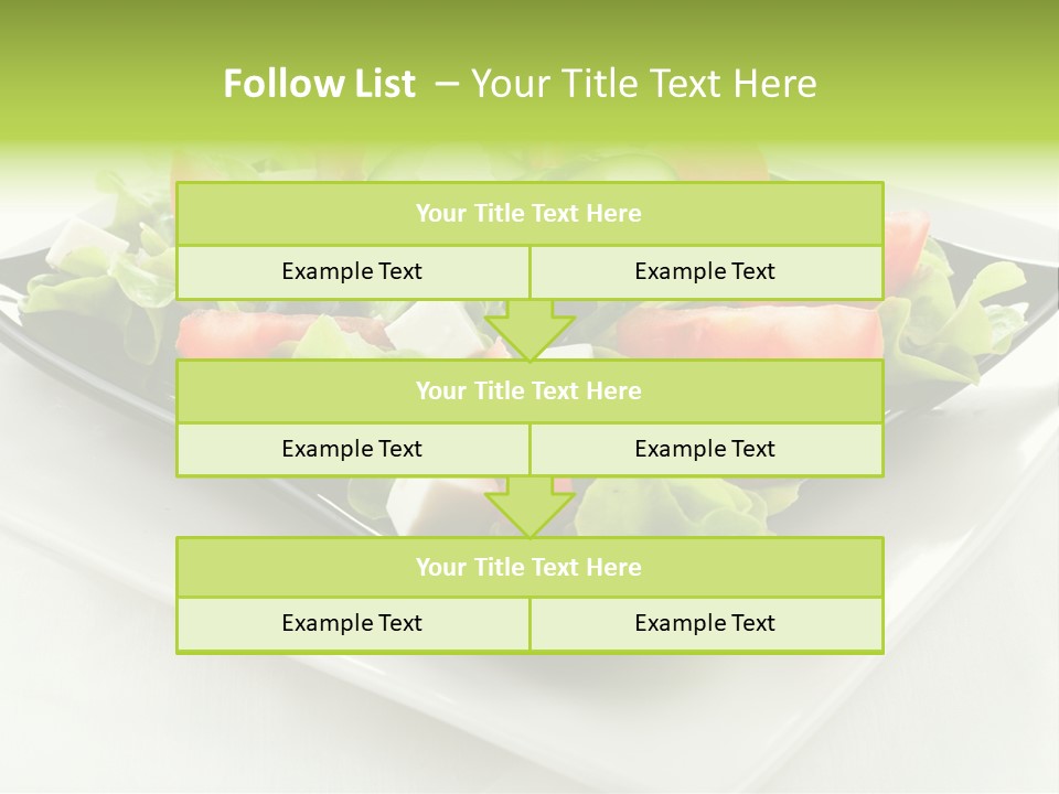 Salad Cheese Vitamin PowerPoint Template