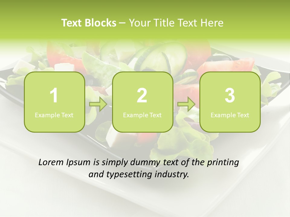 Salad Cheese Vitamin PowerPoint Template