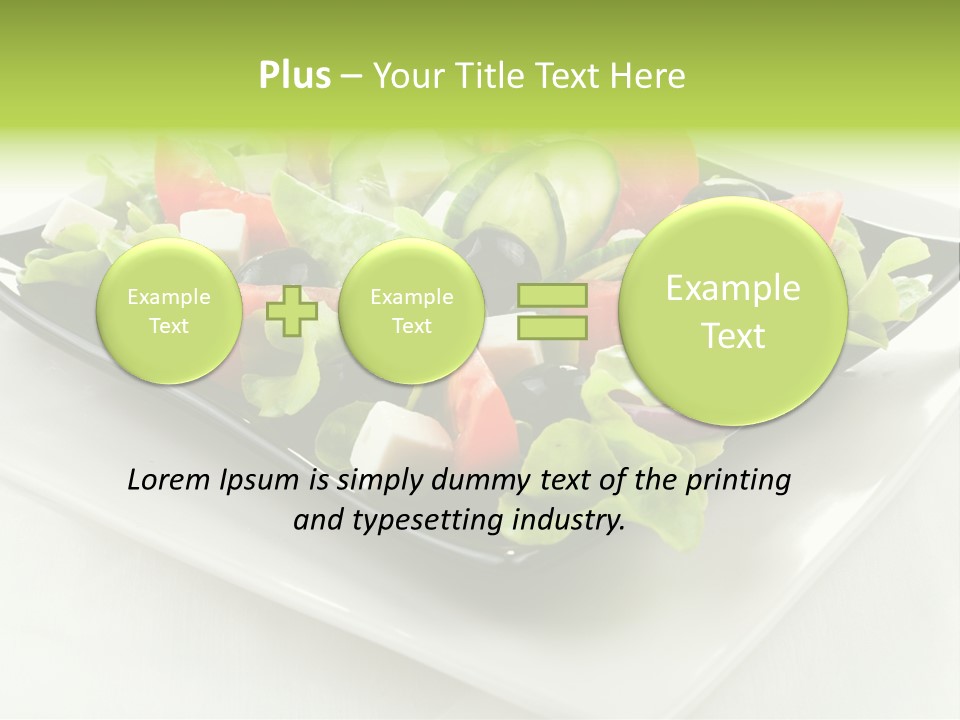 Salad Cheese Vitamin PowerPoint Template