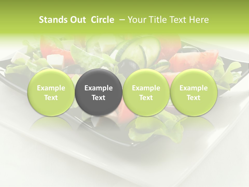 Salad Cheese Vitamin PowerPoint Template