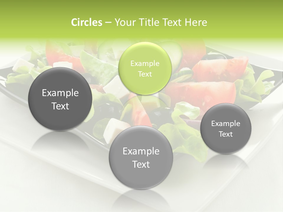 Salad Cheese Vitamin PowerPoint Template