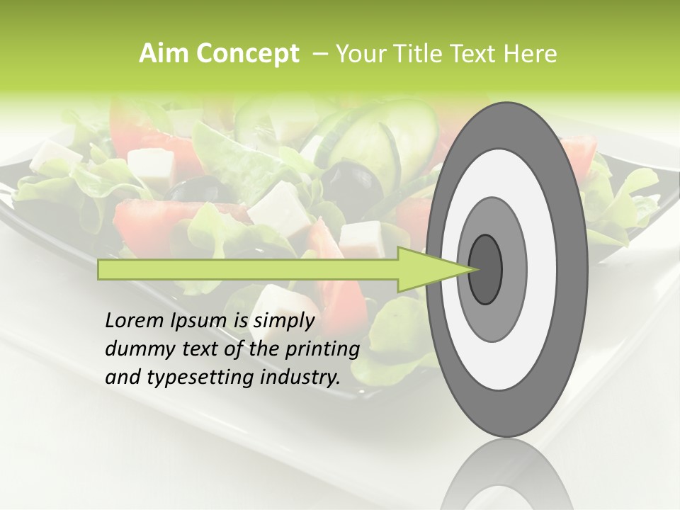 Salad Cheese Vitamin PowerPoint Template