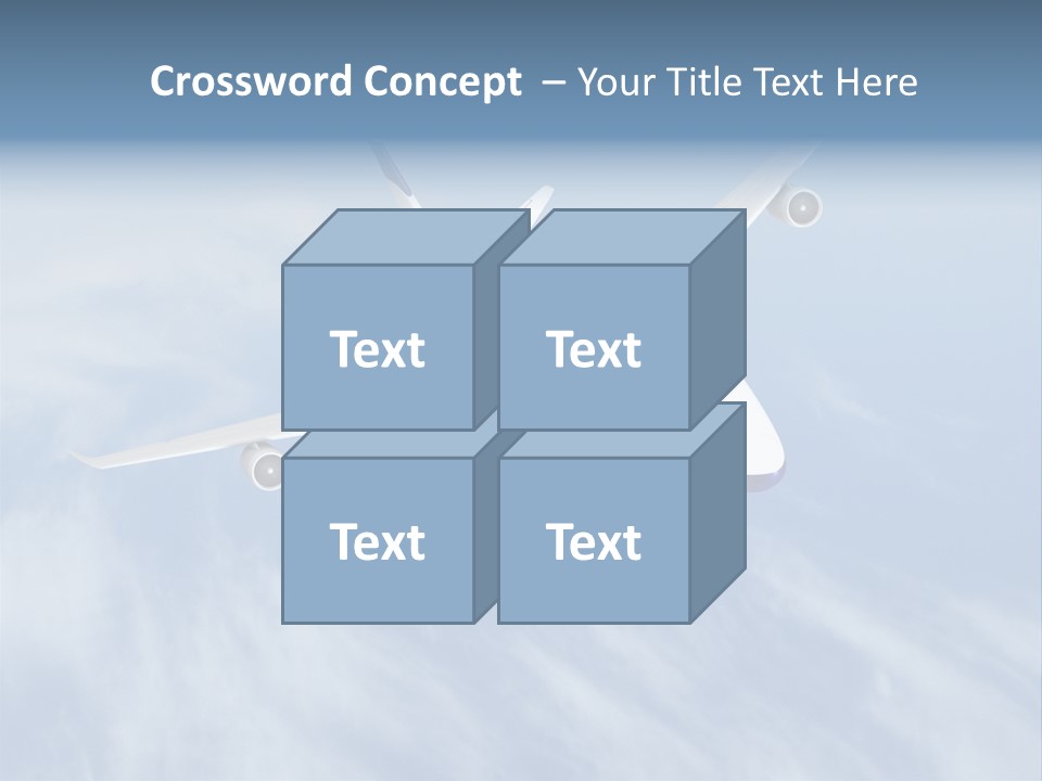 Fast Transportation Plane PowerPoint Template