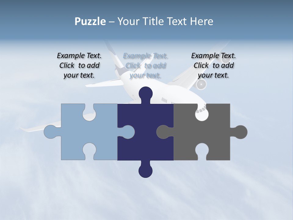 Fast Transportation Plane PowerPoint Template