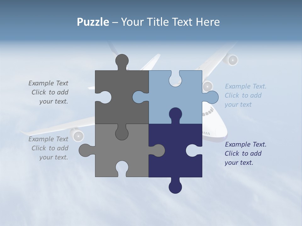 Fast Transportation Plane PowerPoint Template