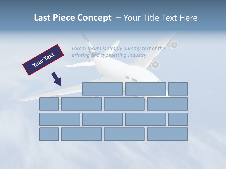 Fast Transportation Plane PowerPoint Template