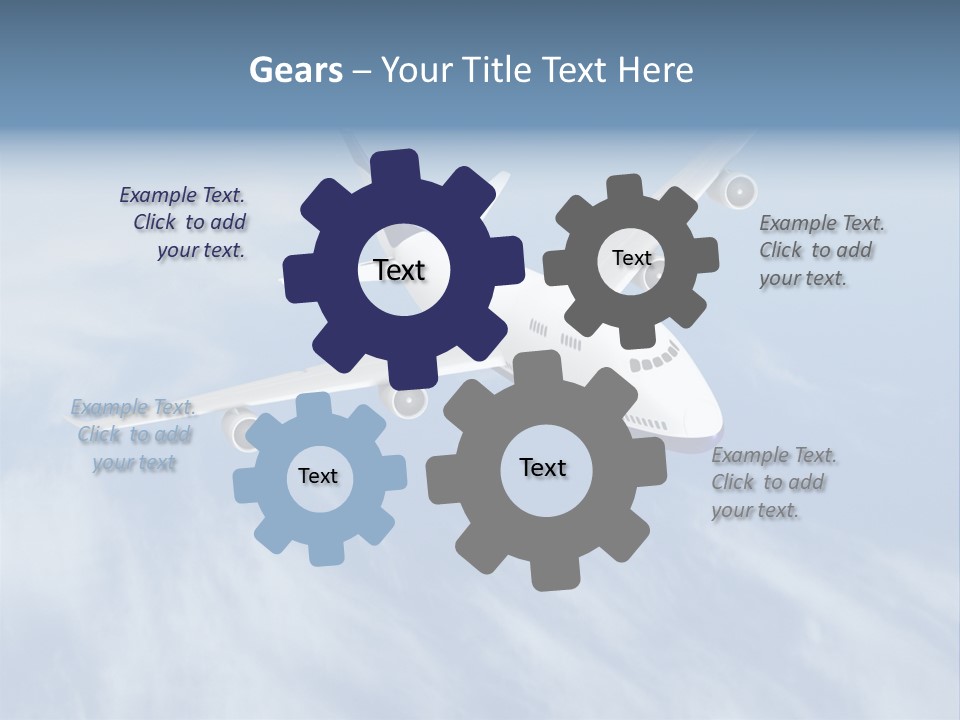 Fast Transportation Plane PowerPoint Template