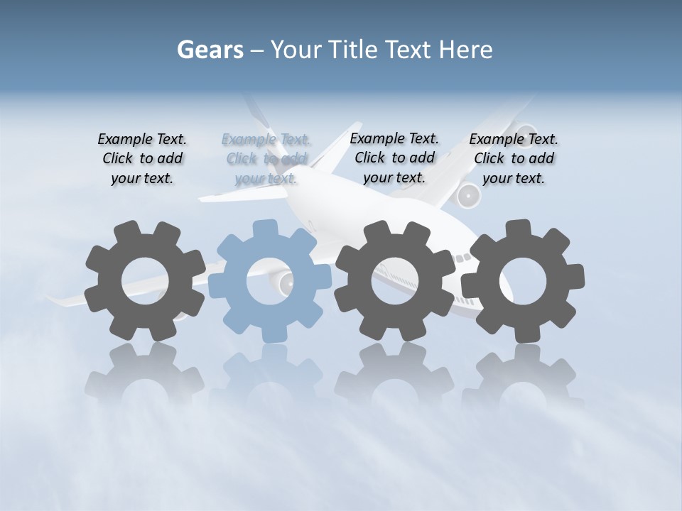 Fast Transportation Plane PowerPoint Template