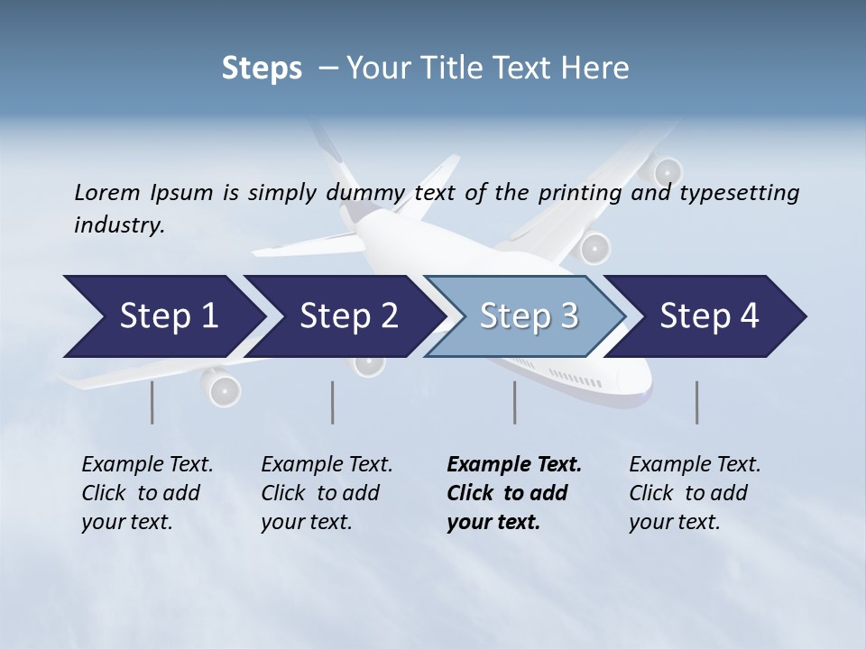 Fast Transportation Plane PowerPoint Template