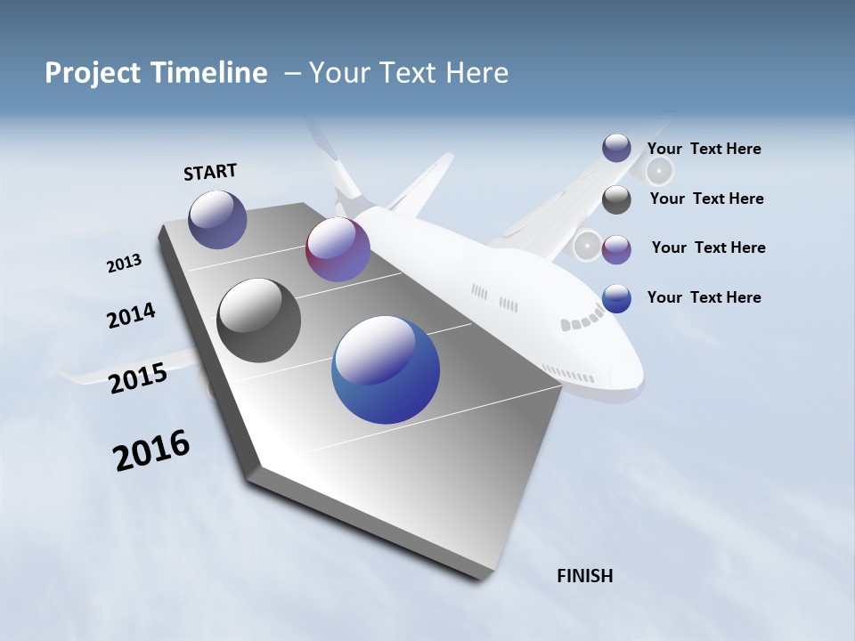 Fast Transportation Plane PowerPoint Template