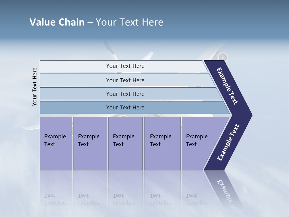 Fast Transportation Plane PowerPoint Template