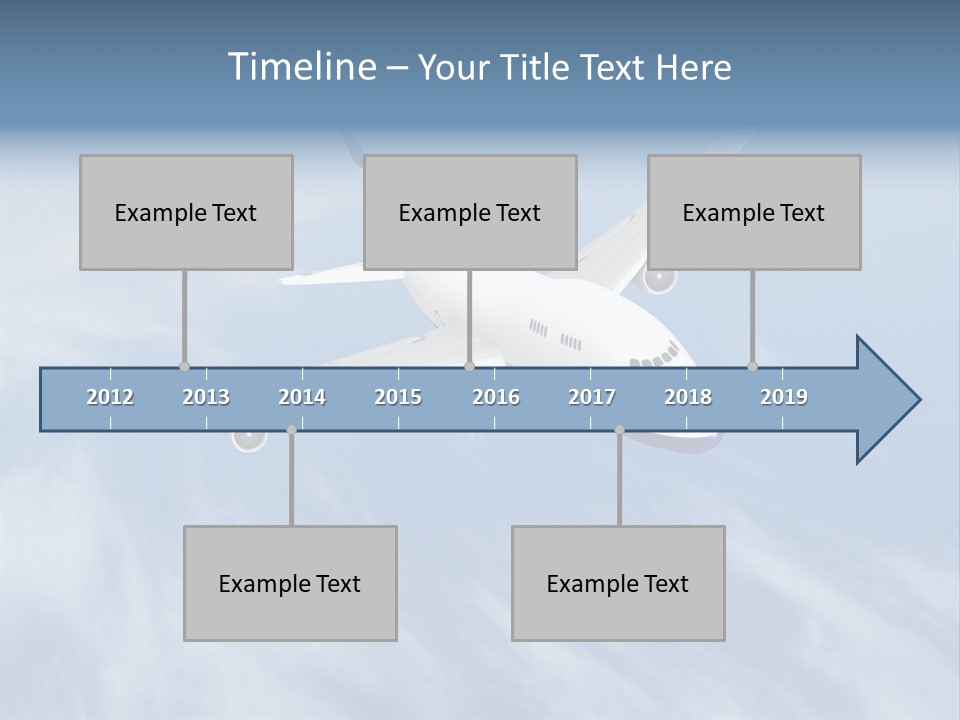 Fast Transportation Plane PowerPoint Template
