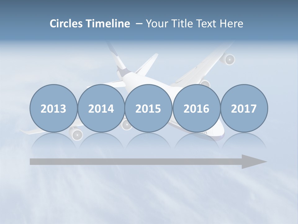 Fast Transportation Plane PowerPoint Template