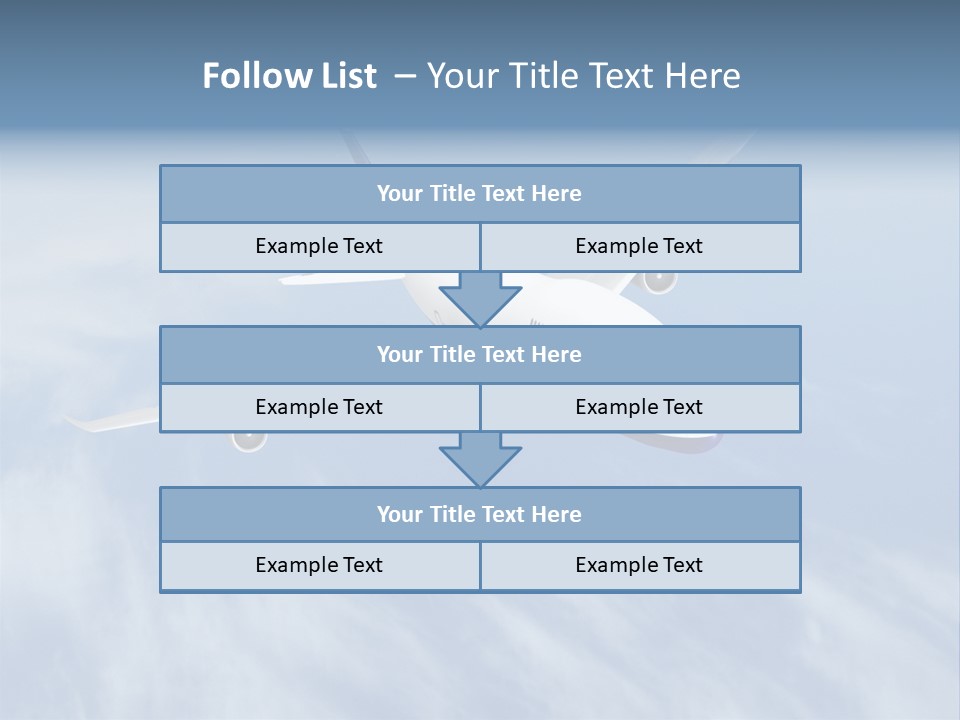 Fast Transportation Plane PowerPoint Template