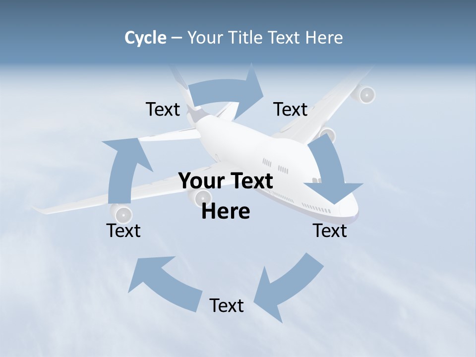 Fast Transportation Plane PowerPoint Template