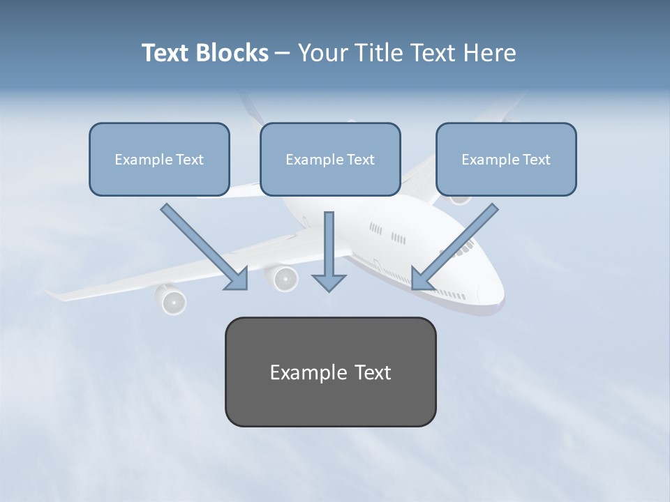 Fast Transportation Plane PowerPoint Template