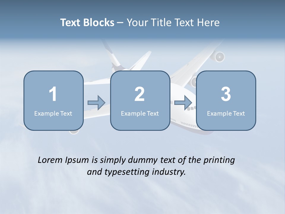 Fast Transportation Plane PowerPoint Template