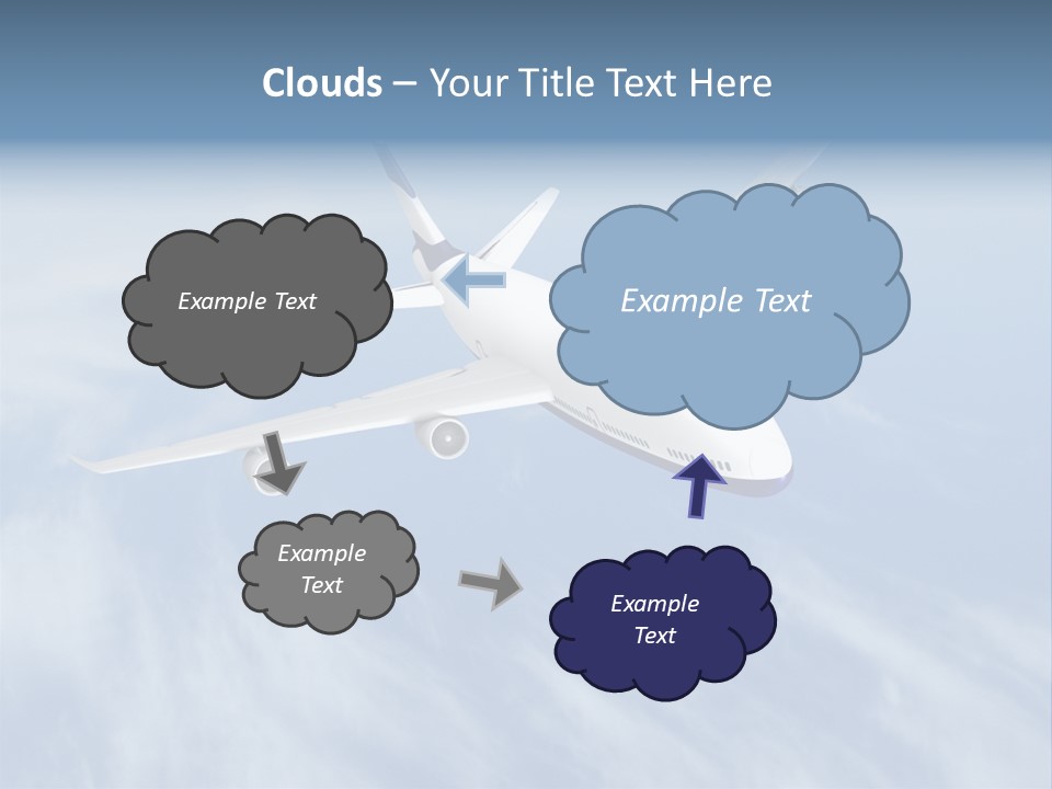 Fast Transportation Plane PowerPoint Template