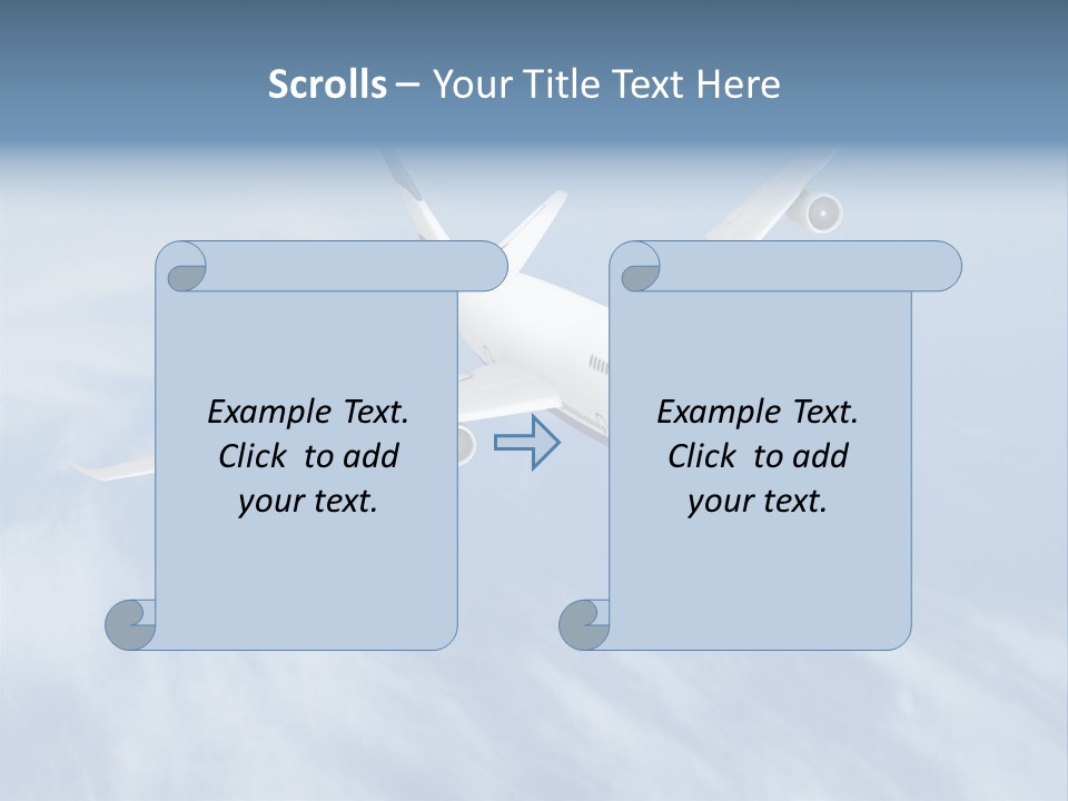 Fast Transportation Plane PowerPoint Template