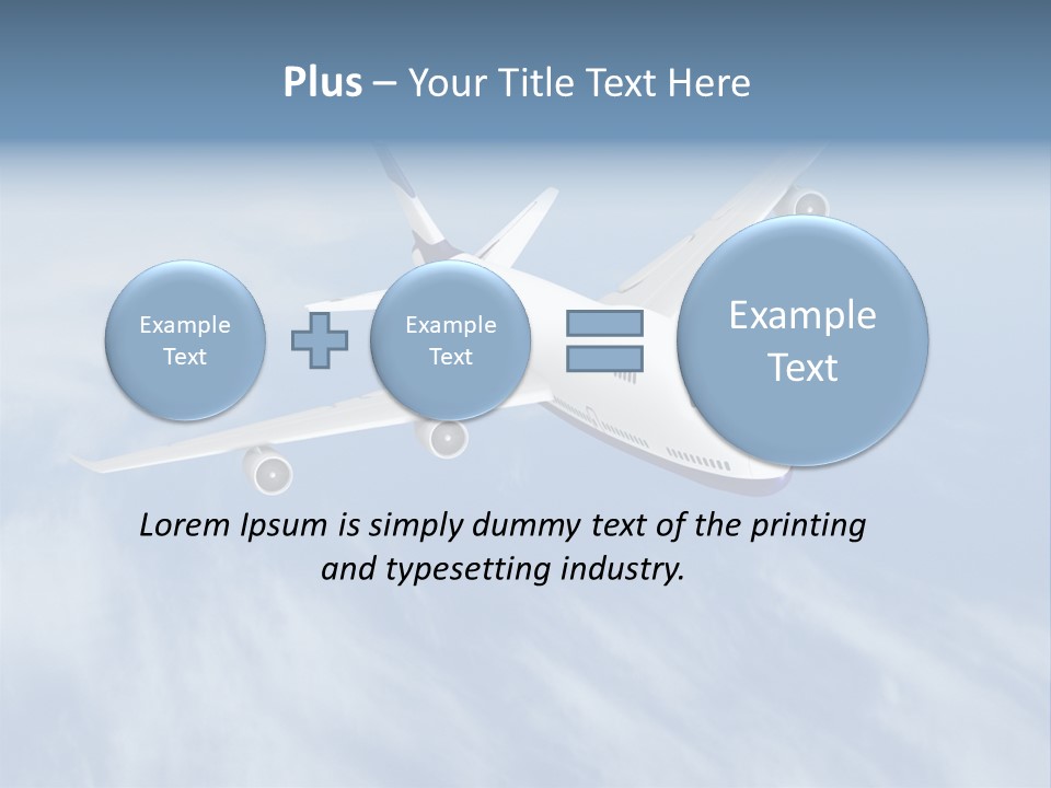Fast Transportation Plane PowerPoint Template