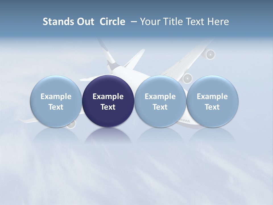 Fast Transportation Plane PowerPoint Template