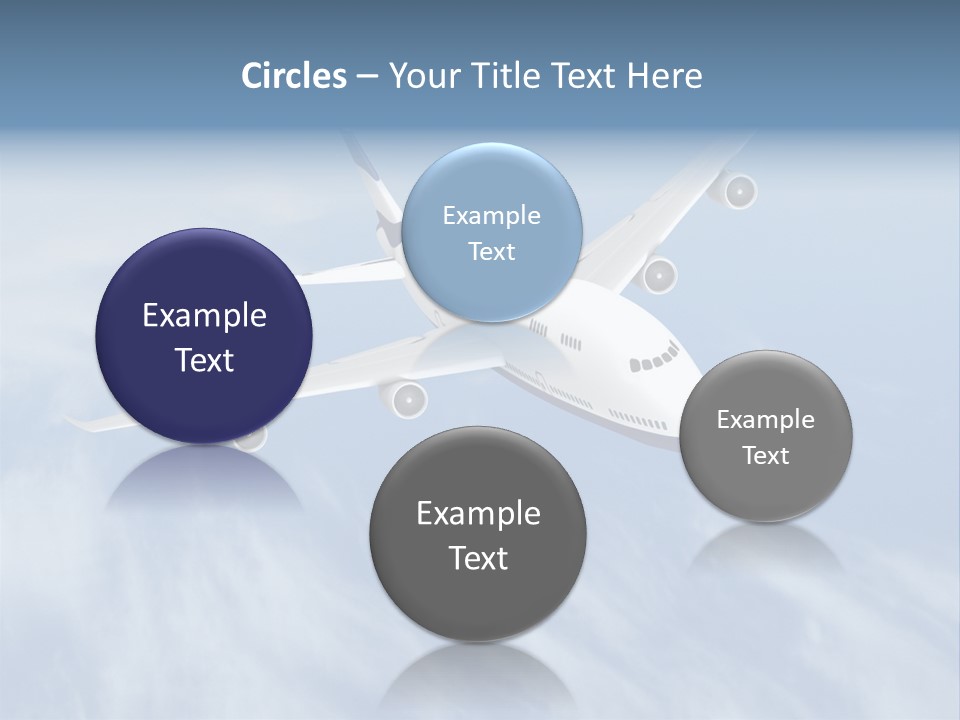 Fast Transportation Plane PowerPoint Template